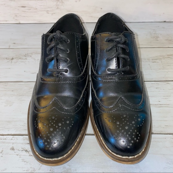 STACY ADAMS Boy’s Wingtip Dress Shoes Sz 12 - Picture 4 of 9